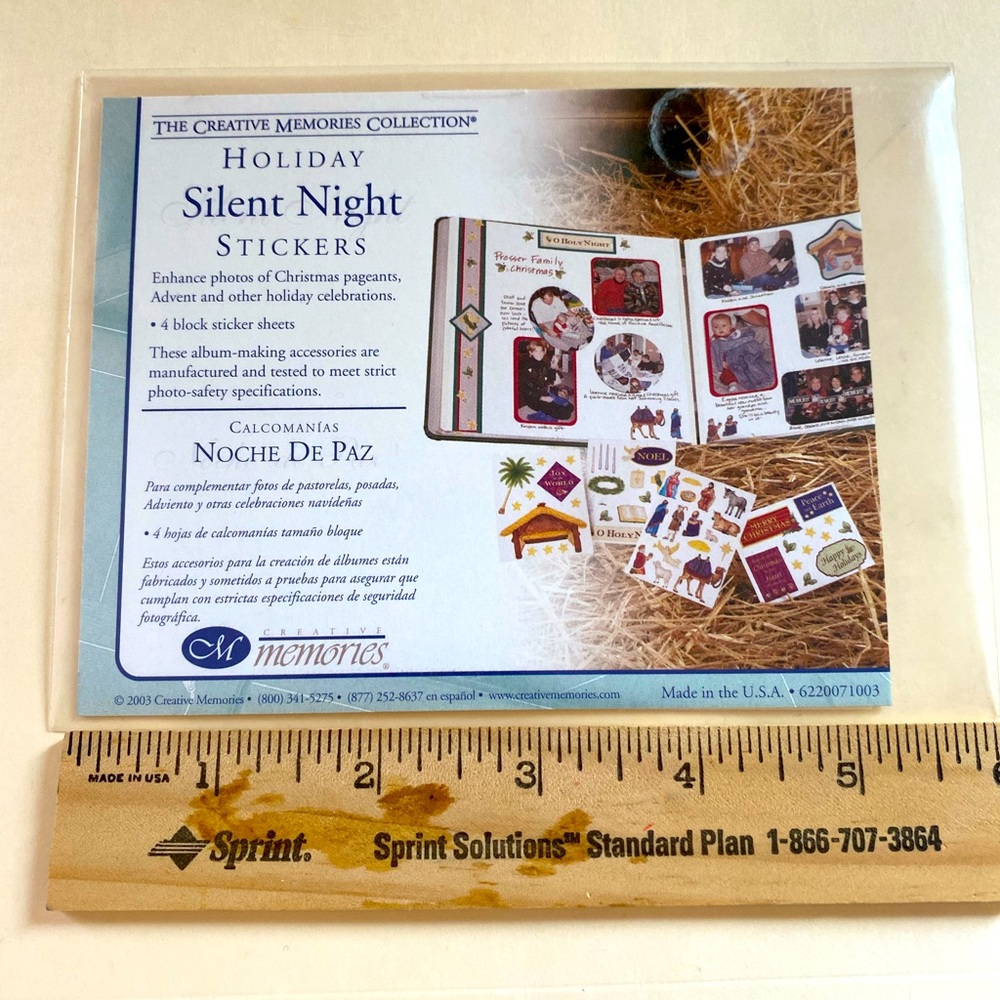 Creative Memories Silent Night Sticker Pack